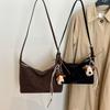 Bolso Grande de Mujer 2025 Nuevo Estilo Simple y Versátil Bolso de Hombro Cruzado Textura Mate Bolso Tote para Estudiante Universitaria y Viajero