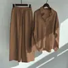 2026 Conjunto de Dos Piezas Retro de Algodón y Lino para Mujer Tallas Grandes con Pantalones Sueltos de Cintura Alta