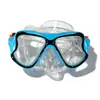 Máscara de Snorkel Profesional, Máscara de Snorkel con Lentes de Alta Definición de Vidrio Templado, Máscara de Buceo de Silicona con Pintura Electroplateada