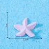 Mini estrelas-do-mar coloridas, enfeites para paisagem em miniatura, decorações de artesanato em resina, estilo Mediterrâneo, estrela-do-mar de cinco pontas