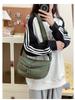 Bolsa Sela Estilo Japonês para Mulheres, Bolsa Transversal Ultra Transparente à Prova d'Água, Versátil Bolsa Dumpling para o Dia a Dia, Bolsa de Ombro sob o Braço em Cor Sólida com Acabamento de Alta Qualidade