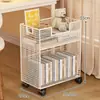 Estante de Armazenamento ao Lado da Mesa para Uso Doméstico, Suporte para Mochila para Quarto de Estudo de Estudante, De Chão, Móvel, Estante de Armazenamento e Organização de Livros em Múltiplas Camadas