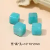 Acessórios de Contas Espaçadoras Cubo de Açúcar de Cristal Natural Feitos à Mão Pulseira DIY Colar Pingente Água-marinha Quadrado Pequenos Acessórios Atacado
