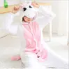 Pijama de una pieza largo de dibujos animados transfronterizo, franela con capucha Tianma para otoño e invierno, estilo pareja, se puede usar afuera