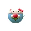 Funda de Silicona de Dibujos Animados para Auriculares Oppo Enco Air4i Funda Bluetooth Inalámbrica air4pro Linda