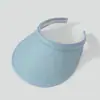 Sombrero de Paja Transfronterizo con Parte Superior Abierta, Sombrero Parasol, Sombrero de Verano para Mujer, Cubre Rostro, Versátil, Sombrero de Playa de Ala Ancha, Sombrero de Protección Solar para Exteriores