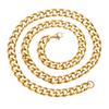 Cadena Nk de Acero Inoxidable Cadena Plana Collar Cubano Hip-Hop para Hombre Acero Titanio Cadena Figaro Bolsa Estilo Hip-Hop