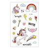 Suministro transfronterizo Impermeable en stock Pegatinas de tatuaje para niños Pegatinas faciales para fiestas Dibujos animados Divertido Unicornio Pegatinas para niños