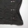 Estilo Oscuro Y2K Hebilla de Avión Decoración Metálica Diseño de Cuello Alto Chaleco para Mujer Estilo Ins Tendencia de Nicho Transfronterizo Nuevo Modelo