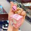 Mini Desenho Animado Kulomi Ding Dang Gato Urso Morango Série Cubo Mágico Brinquedo Cubo Mágico de Terceira Ordem Pingente de Chaveiro Venda por Atacado
