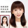 Tiktok mismo estilo trenza diadema flequillo un cabello real cortina frontal frente patillas cobertura canas postizo con flequillo roto