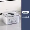 Caixa de armazenamento com dupla camada e drenagem premium, adequada para armazenar ninho de pássaro, pepino-do-mar e cordyceps, com tampa e alça para fácil transporte