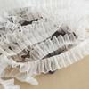 Lace Estéreo Borda Dente de Cachorro Franzido Organdi 4cm de Largura Tecido para Casa Sapatos e Chapéus Lolita Roupas Artesanal Di
