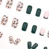 Comercio Exterior Piezas Sencillas Pequeñas Frescas Verdes para Uñas Polvo Brillante Francés Polvo de Lámina de Oro Hoja Armadura de Moda para Usar