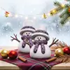 Novo Molde de Silicone de Boneco de Neve Usando Chapéu de Natal e Cachecol para Vela Aromática Artesanal DIY e Enfeite de Gesso