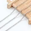Cadena de acero inoxidable, cadena tórica, cadena dorada al vacío, collar DIY, pulsera, varias especificaciones, cadena cruzada, en stock, venta al por mayor