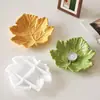 Molde de Bandeja de Folha de Bordo de Resina Epóxi Transfronteiriço Molde de Silicone para Bandeja de Armazenamento de Folhas Prato Venda por Atacado
