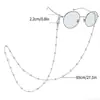 Joyería Transfronteriza Europea y Americana, Cadena de Gafas de Perlas Elegante y Sencilla, Cuerda para Gafas Anti-Caída para Colgar en el Cuello, Accesorios para Gafas al por Mayor