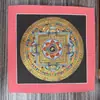 Mandala Pintado a Mano Tibetano Nepalí Dorado Caliente Tamaño 26*26 Núcleo de Tarjeta