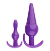 Plug Anal Avançado, Conjunto de Quatro Peças com Bolas de Silicone, Brinquedos Sexuais para Homens e Mulheres, Brinquedos Sexuais para Adultos, Dispositivo de Masturbação, Plug Anal