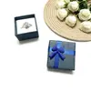 Caja de Anillo Cuadrada Perlescente Reforzada Estilo Nuevo 4*4 Caja de Joyería Caja de Regalo para Joyería Caja para Collares Joyería Venta al por Mayor