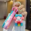 Chaveiro de caixa de presente Sanrio, pingente de mochila, boneca de desenho animado fofa, enfeite de chaveiro de carro, atacado de pequenos presentes