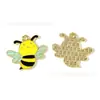 Pequeña Abeja Pequeño Enano Primavera Gota de Aceite Joyería Accesorios Colgante de Aleación DIY Cadena de Teléfono Llavero Hecho a Mano