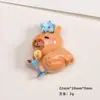 Accesorios de Resina para Manualidades de Dibujos Animados Joyería Festiva Pequeña Cuero Pegamento de Crema Pasador Funda de Teléfono Móvil Hebilla de Zapato Llavero Colgante con