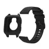 Adecuado para Reloj Garmin Venusg2 Cubierta Protectora de Silicona + Juego de Correa de Cuadros Pequeños