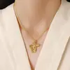 Colar de Seda Três Borboletas Feminino Fashion Elegante Luxo Leve High-end Design Vazado Corrente para Clavícula Presente para Namorada