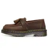 Mocasines Rojos con Borlas Crazy Horse para Mujer, Zapatos Pequeños de Cuero Genuino de Caña Baja, Cuero de Primera Capa, Estilo Británico, Zapatos Casuales de Moda para Estudiantes con Punta Redonda