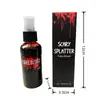 Frasco Borrifador Festival dos Fantasmas de Halloween Pacote com Cartão de Sucção 60ml Sangue Falso Festa Brinquedo Engraçado