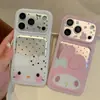 Funda de teléfono linda estilo coreano con lunares de My Melody KT, adecuada para modelos iPhone 18 Pro Max, Apple 17P y los nuevos 16P