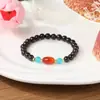 Pulsera de Granate Natural para Mujer, Pulsera de Ágata de Círculo Único, Joyería Sencilla y de Moda para Parejas Venta al por Mayor