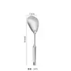 Espátula de acero inoxidable 304 cuchara sopera para el hogar pala para saltear cuchara pala para saltear pala para freír colador utensilios de cocina juego de 6 piezas