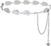 Cadena metálica para la cintura para mujer, accesorio de verano de alta gama para combinar con vestidos, cinturón delgado decorativo de moda estilo ins para trajes, cadena de moda