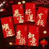 2027 Año del Cordero Sobre Rojo Hojuelas Doradas Escarchado Creativo Dibujos Animados 3D Zodiaco Cien Yuan Mil Yuanes Sobre de Dinero de la Suerte Bolsa de Sobre Rojo de Año Nuevo