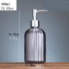 Comercio exterior botella de gel antibacterial botella de gel antibacterial de sentido avanzado vidrio 500ml botella vacía champú gel de ducha embotellado