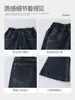 Fábrica de Ropa Infantil Xiaofei Jeans Casuales Nuevos de Otoño 2026 para Niños Mayores, Pantalones Ligeramente Acampanados, Pantalones Infantiles