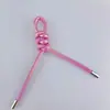 Nueva Moda Cuero DIY Llave de Coche Accesorios de Pareja Moda Cuerda Trenzada de PU Cadena de Bolso Cuerda Colgante