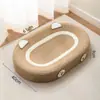 Nido Tablero Rascador para Gatos de Sisal, Resistente al Desgaste y que No Suelta Pelo, Tablero Rascador Redondo Extra Grande de una Pieza, Recipiente Nido para Gatos, Cuerda de Cáñamo que No Se Puede Rascar