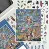 4 Pegatinas de un Paisaje en Miniatura de El Sueño de una Noche de Verano Pegatinas DIY Nuevo Estilo Igual que en el Libro Rojo Juguete para Niños Alivio del Estrés