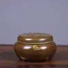 Queimador de Incenso de Latão Estilo Suzhou Fino com Pontos Dourados, Ornamento Antigo para Casa, Estudo, Sala de Estar, Escritório e Sala de Estudo