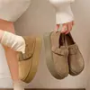Nuevos Zapatos Bean Bean para Mujer Zapatos Individuales Zapatos Birkenstock Birken 2026 Otoño Invierno Mocasines Slip-ons Suela Gruesa Versátiles Casuales