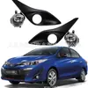 Marco de Faro de Niebla para Coche Recto Transfronterizo de Fabricantes Adecuado para Toyota Vios 2019 Luces de Coche Accesorios de Iluminación Venta al por Mayor