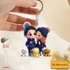 Chaveiro de Personagem de Desenho Animado 2D Plano Temu, Shein, Amazon Pingente Criativo com Design de Natal