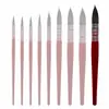 Plumones de Acuarela Rojos Gruesos Transfronterizos para Pintura Artística, Plumones para Pintura al Óleo con Mangos Rojos, Plumones de Contorno Redondos de Pelo de Nylon, Plumones de Arte