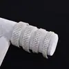 Pulsera de Diamantes Europeos y Americanos Transfronterizos de Lujo Multicapa con Brillo y Pedrería, Pulsera de Novia de Moda y Personalizada con Múltiples Filas de Tiras de Diamantes para Chica Popular
