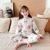 Conjunto de ropa interior infantil, pijamas de bebé de verano, primavera y otoño, ropa de bebé con aire acondicionado, ropa fina dividida con aire acondicionado, manga larga