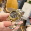 Serie de Registros de Trabajadores de Microempresas Relojes de Acero Modernos y de Moda para Mujer, Relojes de Cuarzo de Marca Famosa para Mujer y Hombre, Mayoreo